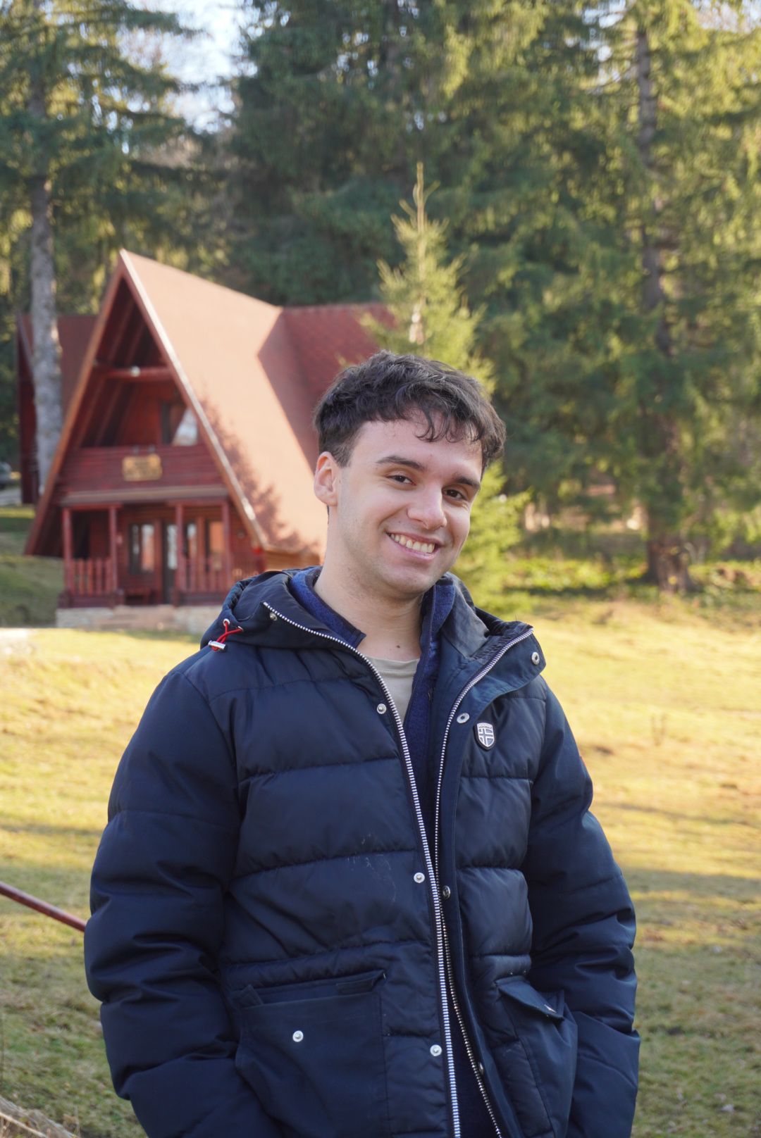 Portrait of Alin Văduva outdoors